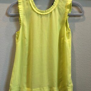 J.CREW Tall Drapey Ruffle-trim sleeveless top